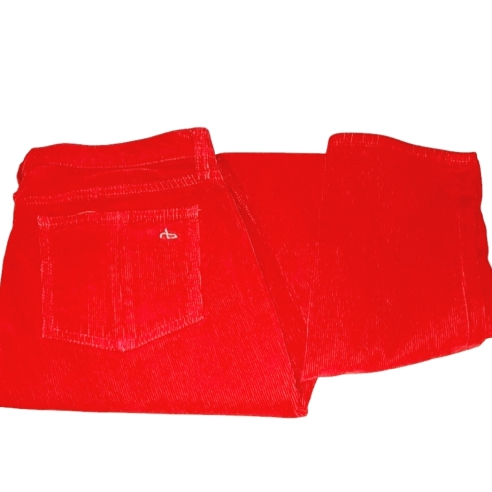 Rag & Bone Crimson Red Corduroy Skinny Jeans